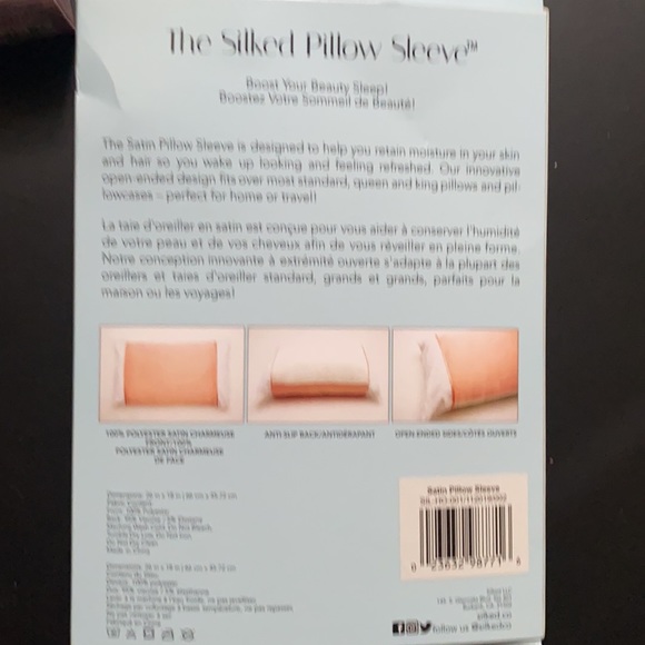 silked satin pillow sleeve - standard/queen/king - Picture 3 of 3